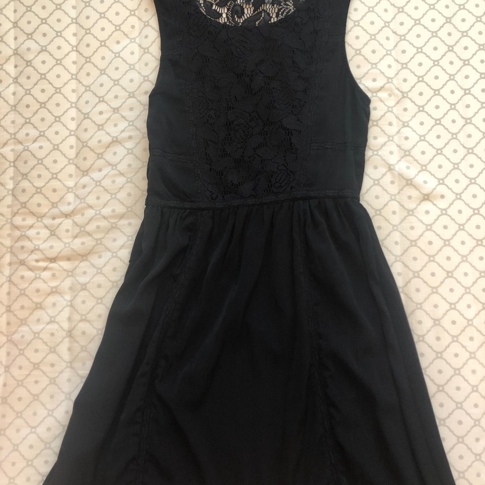 American Eagle black dress with lace on back - Picture 2 of 4